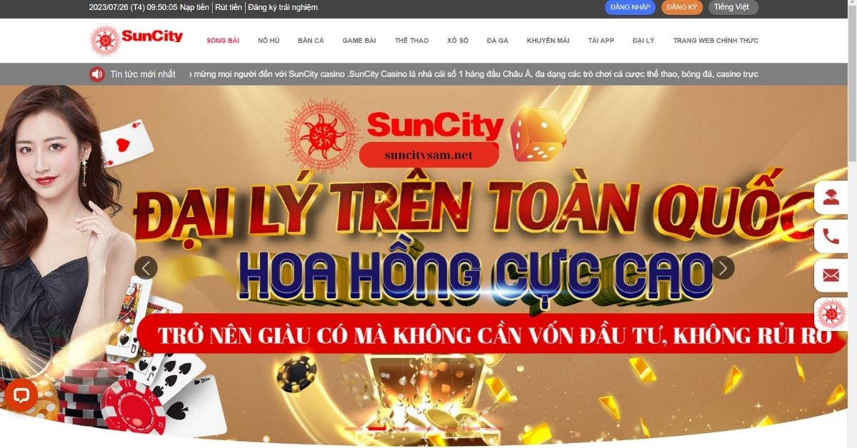 Giới thiệu tổng quan nhà cái Suncity