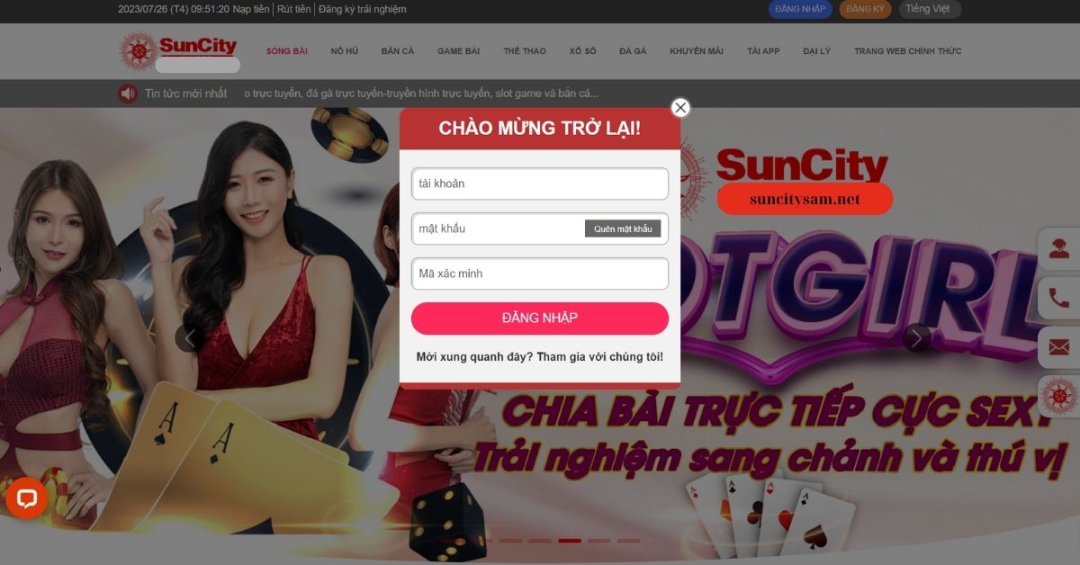 Hướng dẫn đăng nhập vào Suncity đơn giản & chi tiết nhất