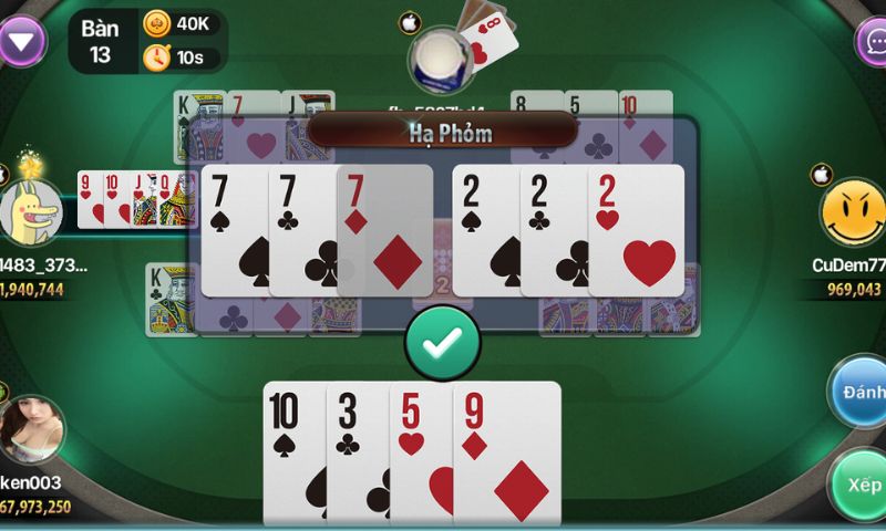 Kinh nghiệm chơi Game Phỏm online Suncity của mỗi cao thủ