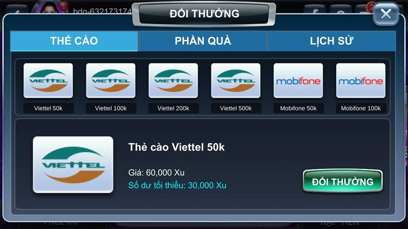 Cổng game triển khai phương thức giao dịch đa dạng