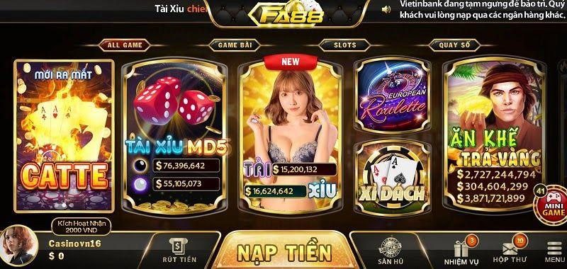 Cược thủ được đắm chìm trong kho game đặc sắc