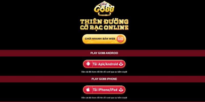 Hướng dẫn cách tải ứng dụng go88 về iPhone