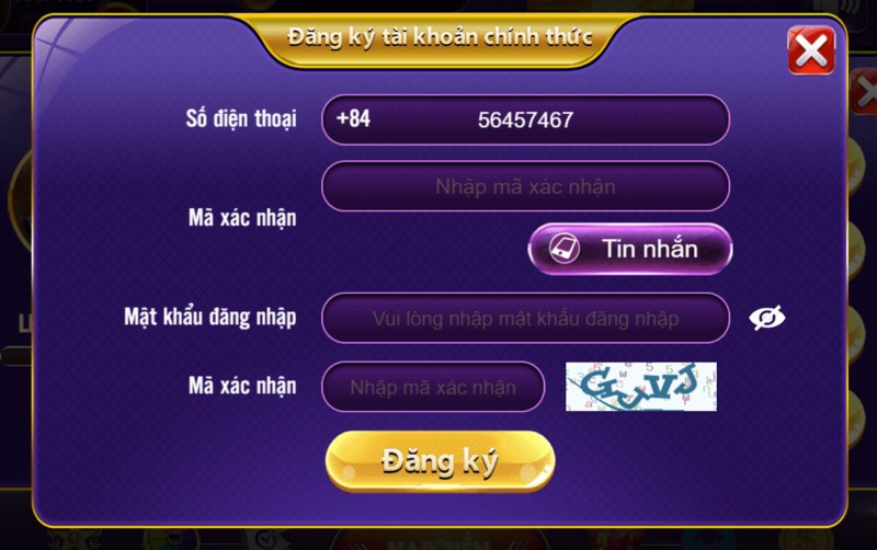 Các bước tạo tài khoản thành viên tại 68gamebai