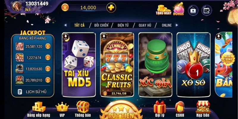 Có nhiều game nổ hũ hay, thưởng lớn tại các cổng game