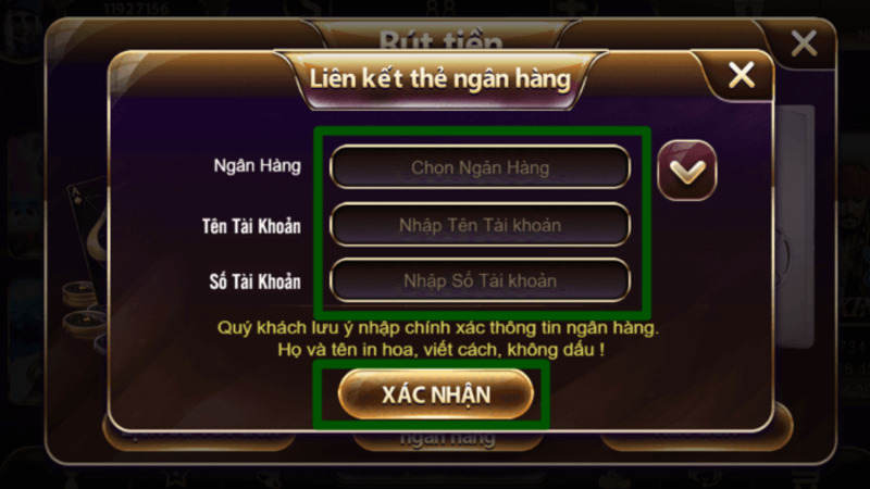 Cổng game luôn tạo điều kiện để người chơi rút tiền nhanh chóng