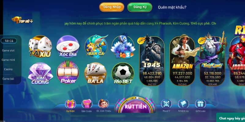 Kho game cá cược đa dạng với số lượng hơn 150 trò chơi