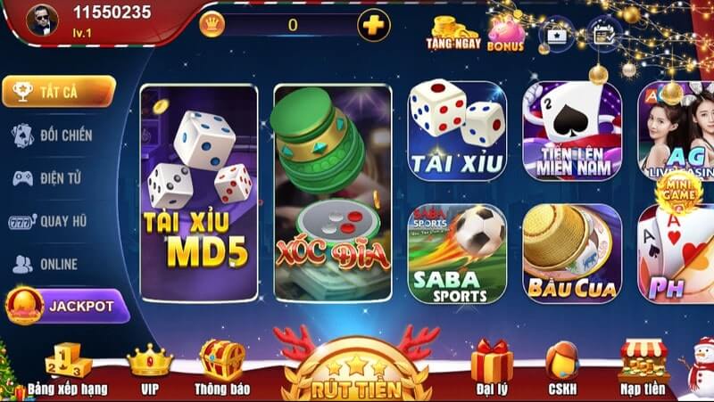 Kho game đồ sộ với đa dạng thể loại cùng tiền thưởng lớn